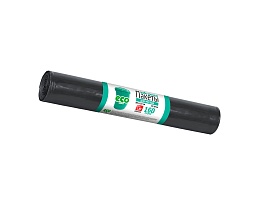 Мешки для мусора 160 л, черные, в рулоне 10 шт., ПВД, 25 мкм, 1100х800 мм, GRIFON, 101-031 в Сосновом Бору