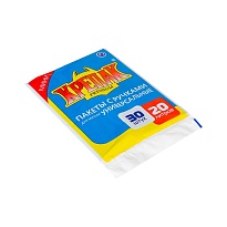 Мешки для мусора 20 л, с ручками, черные, в пачке 20 шт., ПНД, 10 мкм, 550х440 мм, Крепак, 4607075710023 в Сосновом Бору